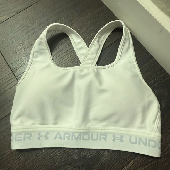 Under Armour Other - Under Armour Women’s Small White Sports Bra Criss Cross